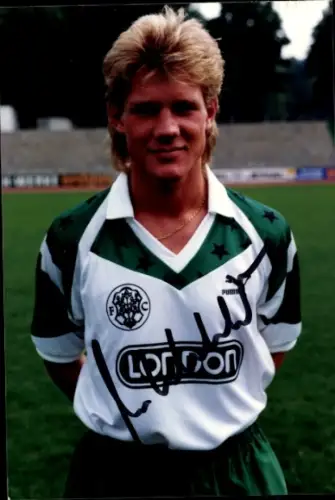 Autogrammkarte Fußballer Wohlert, FC Homburg, Autogramm