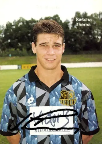 Autogrammkarte Fußballer Sascha Theres, 1. FC Saarbrücken, Autogramm
