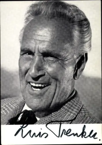 Foto Schauspieler Luis Trenker, Portrait, Autogramm