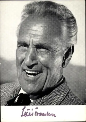 Foto Schauspieler Luis Trenker, Portrait, Autogramm