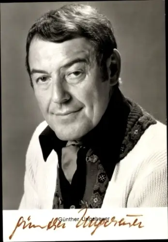 Ak Schauspieler Günther Ungeheuer, Portrait, Autogramm