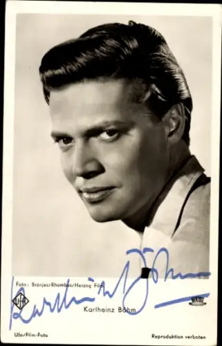 Ak Schauspieler Karlheinz Böhm, Portrait
