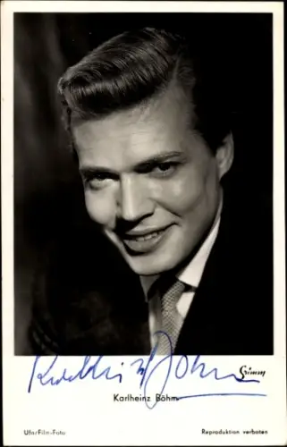 Ak Schauspieler Karlheinz Böhm, Portrait, Autogramm