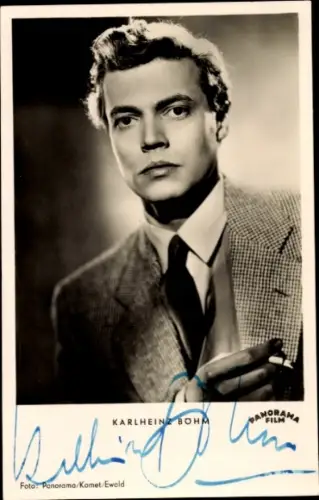 Ak Schauspieler Karlheinz Böhm, Portrait, Autogramm