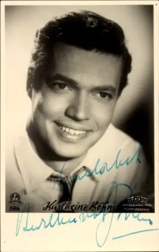 Ak Schauspieler Karlheinz Böhm, Autogramm