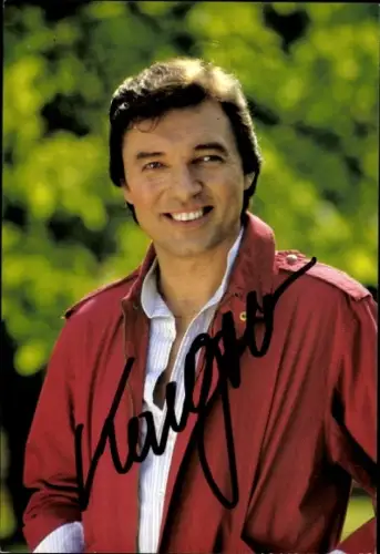 Autogrammkarte Sänger Karel Gott, Portrait, Autogramm