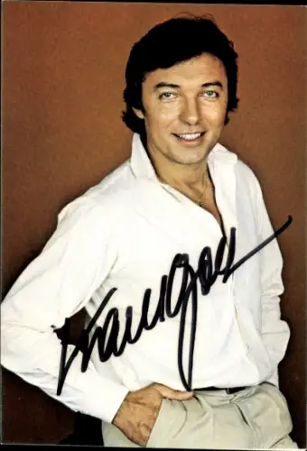 Autogrammkarte Sänger Karel Gott, Portrait, Autogramm