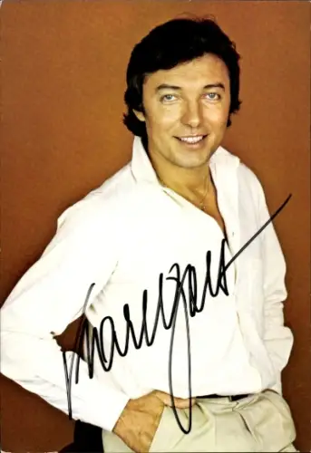 Autogrammkarte Sänger Karel Gott, Portrait, Autogramm