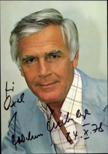 Ak Schauspieler Joachim Fuchsberger, Portrait, Autogramm