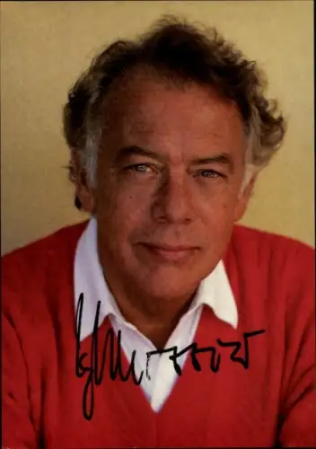 Autogrammkarte Schauspieler Klausjürgen Wussow, Portrait, Autogramm