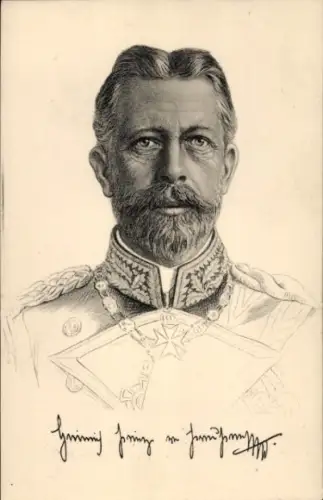 Künstler Ak Großadmiral Prinz Albert Wilhelm Heinrich von Preußen, Portrait in Uniform