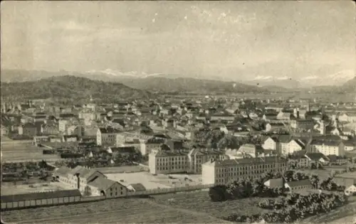 Ak Ljubljana Laibach Slowenien, Gesamtansicht, Kasernen
