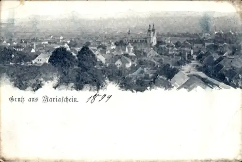 Ak Bohosudov Mariaschein Region Aussig, Gesamtansicht