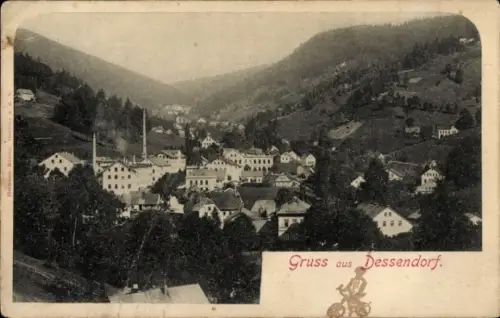 Ak Desná Dessendorf Region Reichenberg, Gesamtansicht