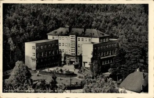 Ak Cvikov Zwickau in Böhmen Region Reichenberg, Sanatorium Martinstal