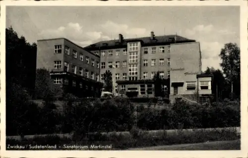 Ak Cvikov Zwickau in Böhmen Region Reichenberg, Sanatorium Martinstal