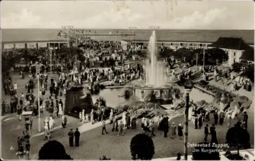 Ak Sopot Gdańsk Zoppot Danzig, Kurgarten