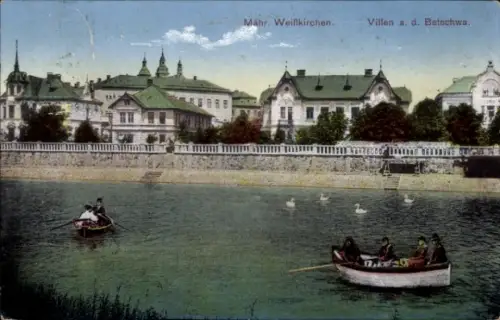 Ak Hranice na Moravě Mährisch Weißkirchen Region Olmütz, Villen, Betschwa