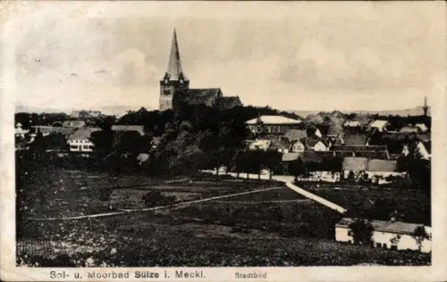 Ak Bad Sülze in Mecklenburg, Stadtbild