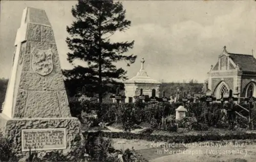 Ak Marchélepot Somme, 10. bay. Infanterie-Division Kriegerdenkmal