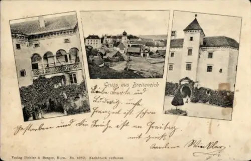 Ak Breiteneich Horn Niederösterreich, Blick auf das Schloss