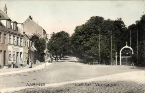 Ak Århus Aarhus Dänemark, Udenfor Vennelyst