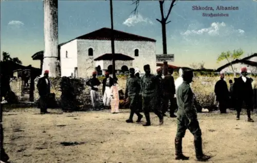 Ak Scutari Shkodra Albanien,  Albanien, Straßenleben, Menschen, traditionelle Kleidung