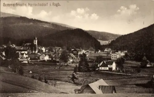 Ak Harrachov Harrachsdorf Riesengebirge Region Reichenberg, Gesamtansicht