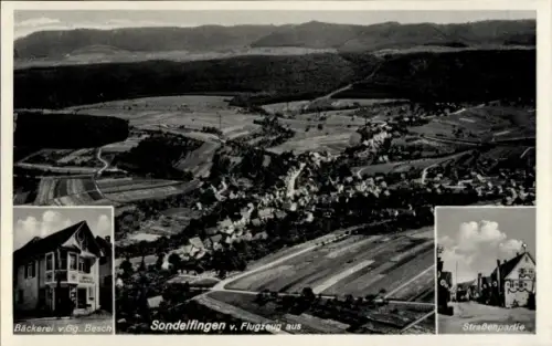 Ak Sondelfingen Reutlingen in Württemberg, Luftaufnahme