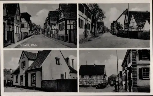 Ak Schaidt Wörth am Rhein in der Pfalz, Handlung, Ortsansichten