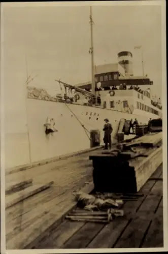 Foto Ak Dampfschiff Cobra, HAPAG Seebäderdienst