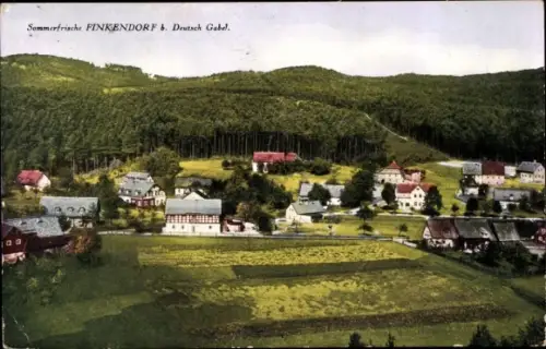 Ak Polesí Rynoltice Finkendorf Region Reichenberg, Gesamtansicht