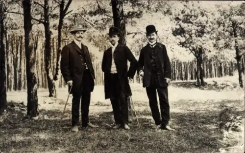Foto Ak Drei Männer, Portrait