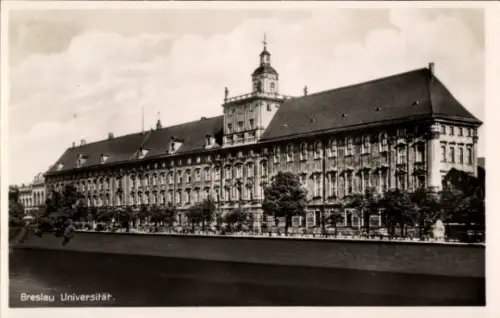 Ak Wrocław Breslau Schlesien, Universität