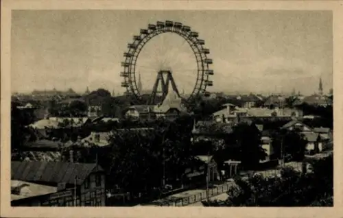 Ak Wien 1 Innere Stadt, Riesenrad, Prater,  Stadtansicht, keine Persönlichkeiten