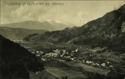 Ak Döbriach am Millstätter See Kärnten Österreich, Gesamtansicht