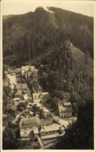Ak Lindberg Bayrischer Wald Niederbayern, Großer Falkenstein, Höllbachgspreng, Landschaft mit Hüg