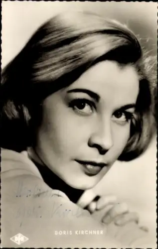 Ak Schauspielerin Doris Kirchner, Portrait, DFH Film, Die verpfuschte Hochzeitsnacht, Autogramm