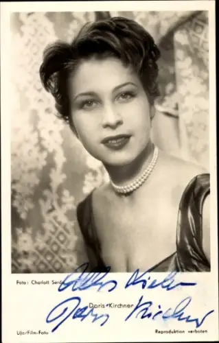 Ak Schauspielerin Doris Kirchner, Portrait, Autogramm