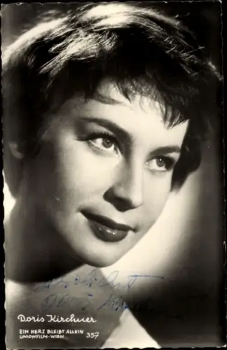 Ak Schauspielerin Doris Kirchner, Portrait, Autogramm