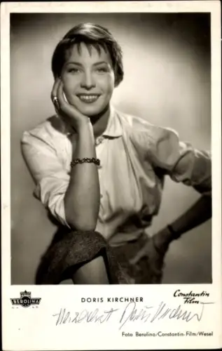 Ak Schauspielerin Doris Kirchner, Portrait, Autogramm