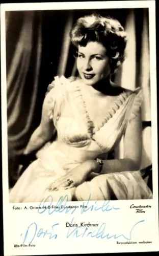 Ak Schauspielerin Doris Kirchner, Portrait, Autogramm