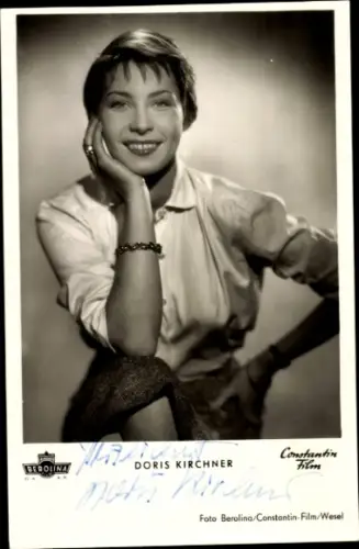 Ak Schauspielerin Doris Kirchner, Film Mein Leopold, Portrait, Autogramm