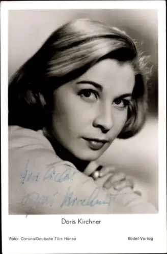 Ak Schauspielerin Doris Kirchner, Portrait, Autogramm
