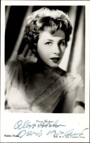 Ak Schauspielerin Doris Kirchner, Portrait, Autogramm, Film Die 7 Kleider der Katrin