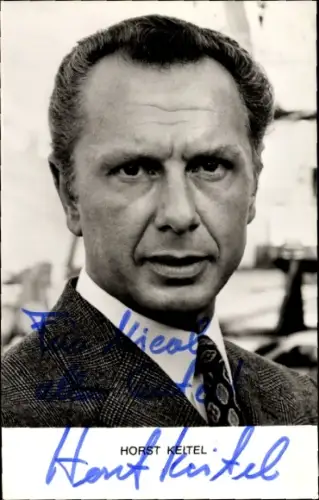Ak Schauspieler Horst Keitel, Portrait, Autogramm