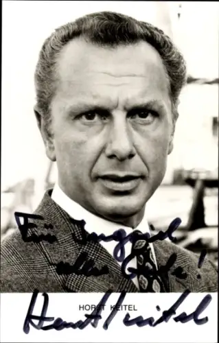 Ak Schauspieler Horst Keitel, Portrait, Autogramm