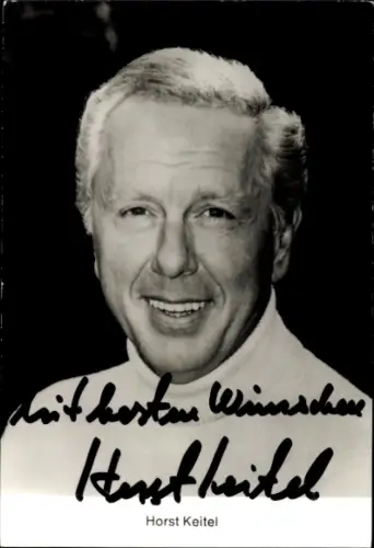 Ak Schauspieler Horst Keitel, Portrait, Autogramm