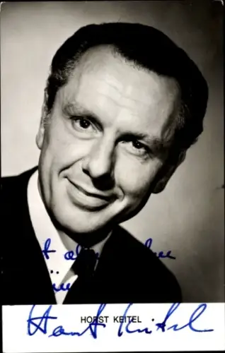 Ak Schauspieler Horst Keitel, Portrait, Autogramm