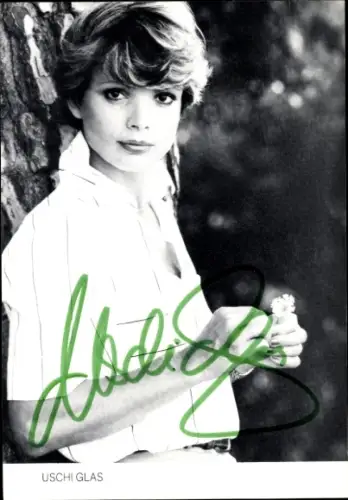 Ak Schauspielerin Uschi Glas, Portrait, Autogramm